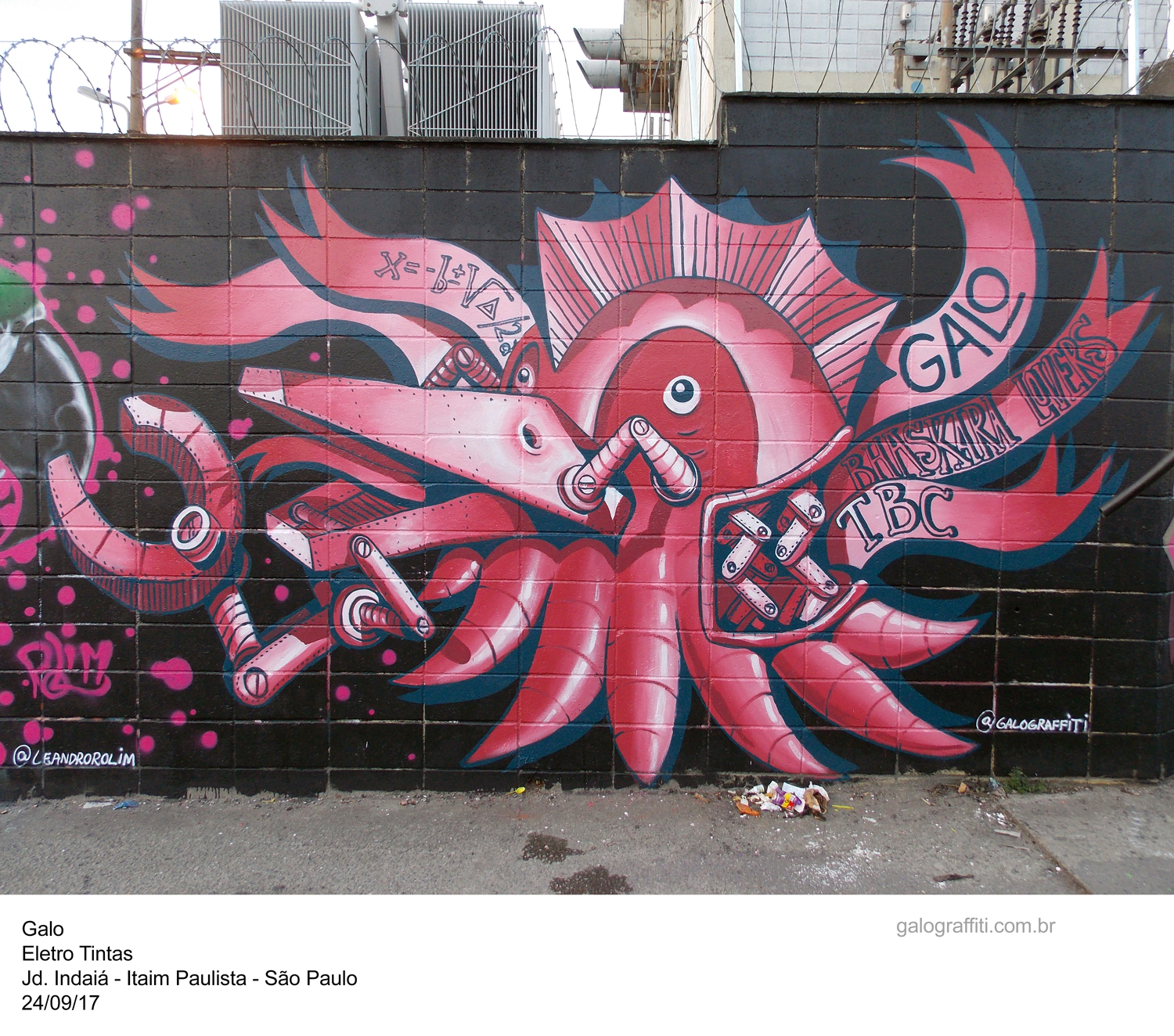 Graffiti no Festival Eletro tintas